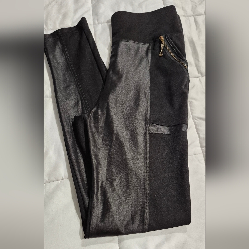 Black Satin Pants